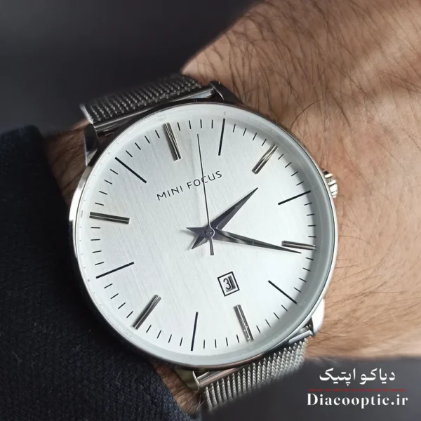 ساعت مچی مردانه اورجینال موتور ژاپن برند مینی فوکوس مدل Mf0115G.05 بند حصیری - تصویر 9