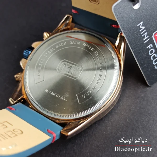 ساعت مچی مردانه اورجینال موتور ژاپنی برند مینی فوکوس سه موتور مدل Mf0130G.03 بند چرم - تصویر 6