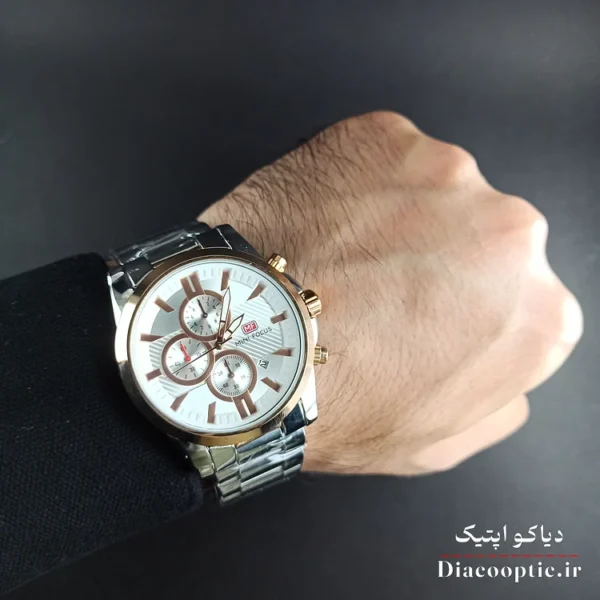 ساعت مچی مردانه اورجینال موتور ژاپنی برند مینی فوکوس سه موتور مدل Mf0134G.02 - تصویر 8