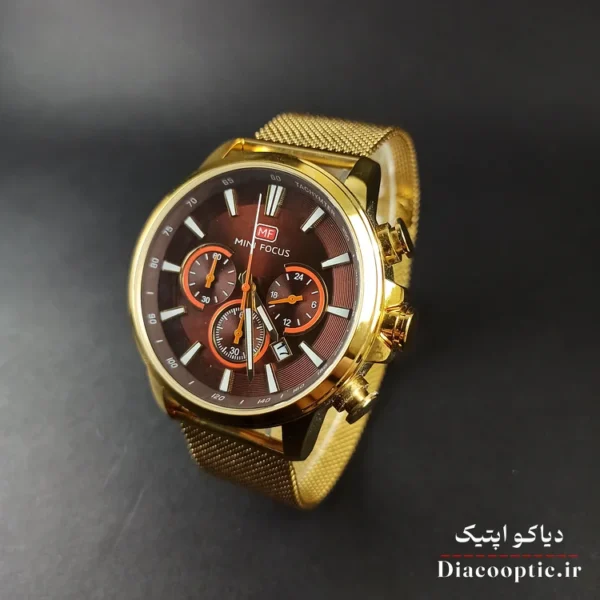 ساعت مچی مردانه اورجینال موتور ژاپن برند مینی فوکوس سه موتور مدل Mf0142G.03 بند حصیری - تصویر 3