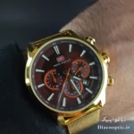 ساعت مچی مردانه اورجینال موتور ژاپن برند مینی فوکوس سه موتور مدل Mf0142G.03 بند حصیری - تصویر 9