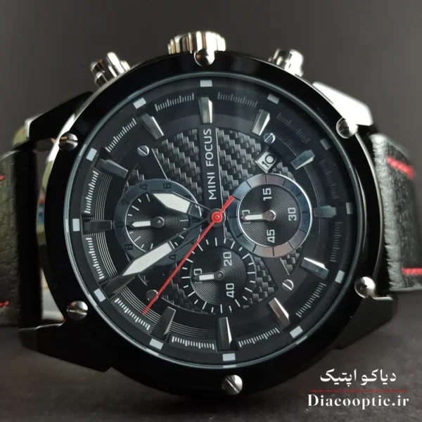 ساعت مچی مردانه اورجینال موتور ژاپنی برند مینی فوکوس سه موتور مدل Mf0161G.04 بند چرم - تصویر 4