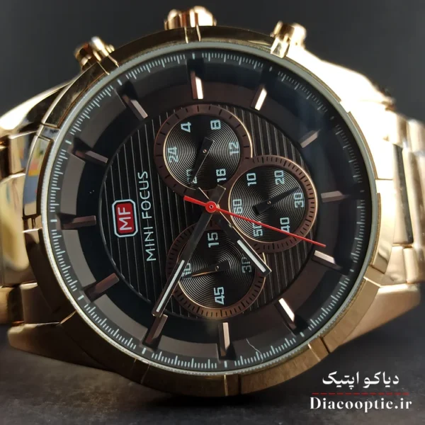 ساعت مچی مردانه اورجینال موتور ژاپنی برند مینی فوکوس سه موتور مدل Mf0170G.04 - تصویر 4
