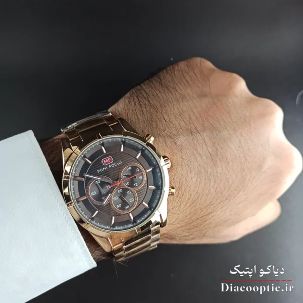 ساعت مچی مردانه اورجینال موتور ژاپنی برند مینی فوکوس سه موتور مدل Mf0170G.04 - تصویر 7