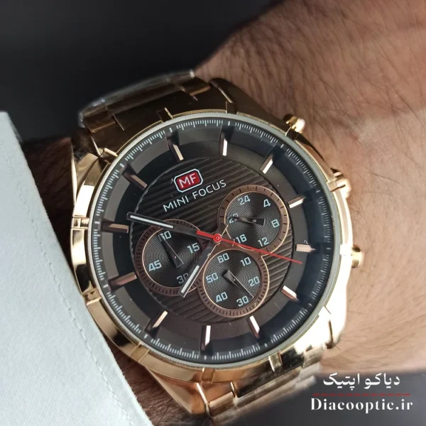 ساعت مچی مردانه اورجینال موتور ژاپنی برند مینی فوکوس سه موتور مدل Mf0170G.04 - تصویر 8