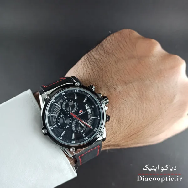 ساعت مچی مردانه اورجینال موتور ژاپنی برند مینی فوکوس سه موتور مدل Mf0175G.02 بند چرم - تصویر 10
