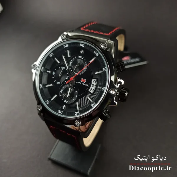 ساعت مچی مردانه اورجینال موتور ژاپنی برند مینی فوکوس سه موتور مدل Mf0175G.02 بند چرم - تصویر 3