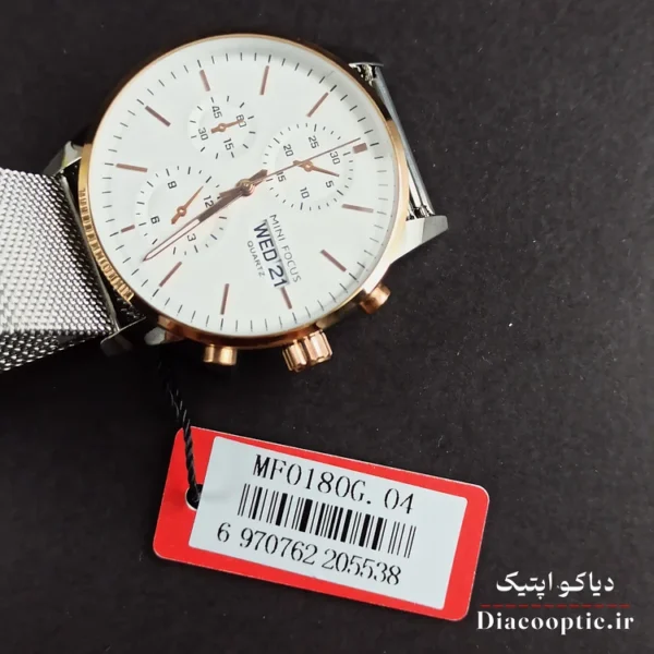 ساعت مچی مردانه اورجینال موتور ژاپن برند مینی فوکوس سه موتور مدل Mf0180G.04 بند حصیری - تصویر 7