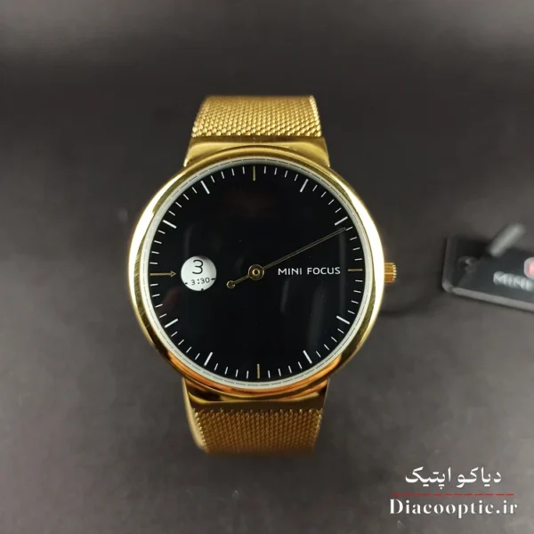ساعت مچی مردانه اورجینال موتور ژاپن برند مینی فوکوس مدل Mf0182G.04 بند حصیری - تصویر 2