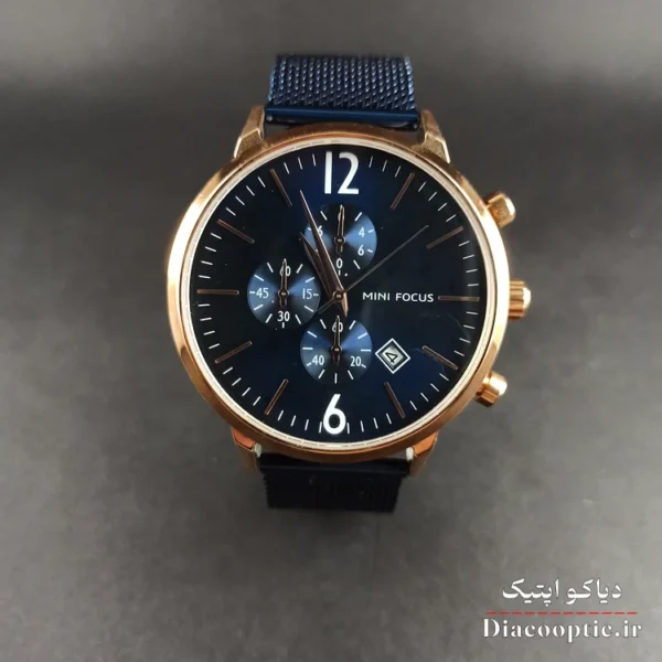 ساعت مچی مردانه اورجینال موتور ژاپن برند مینی فوکوس سه موتور مدل Mf0185G.02 بند حصیری - تصویر 2