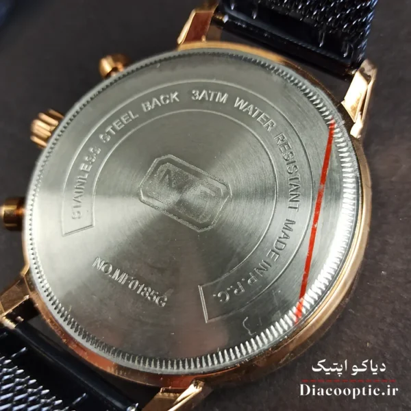 ساعت مچی مردانه اورجینال موتور ژاپن برند مینی فوکوس سه موتور مدل Mf0185G.02 بند حصیری - تصویر 6