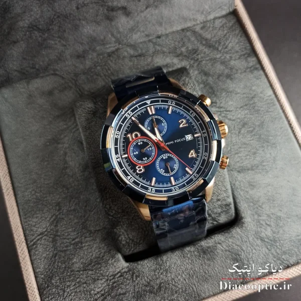 ساعت مچی مردانه اورجینال موتور ژاپنی برند مینی فوکوس سه موتور مدل Mf0198G.01 - تصویر 11