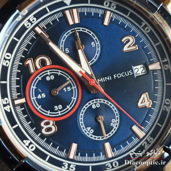 ساعت مچی مردانه اورجینال موتور ژاپنی برند مینی فوکوس سه موتور مدل Mf0198G.01 - تصویر 12