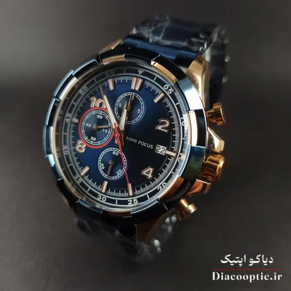 ساعت مچی مردانه اورجینال موتور ژاپنی برند مینی فوکوس سه موتور مدل Mf0198G.01 - تصویر 3