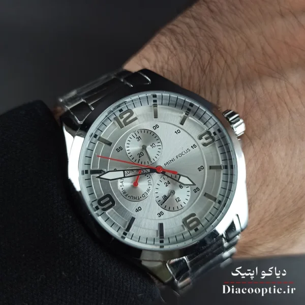 ساعت مچی مردانه اورجینال موتور ژاپنی برند مینی فوکوس سه موتور مدل Mf0199G.01 - تصویر 8