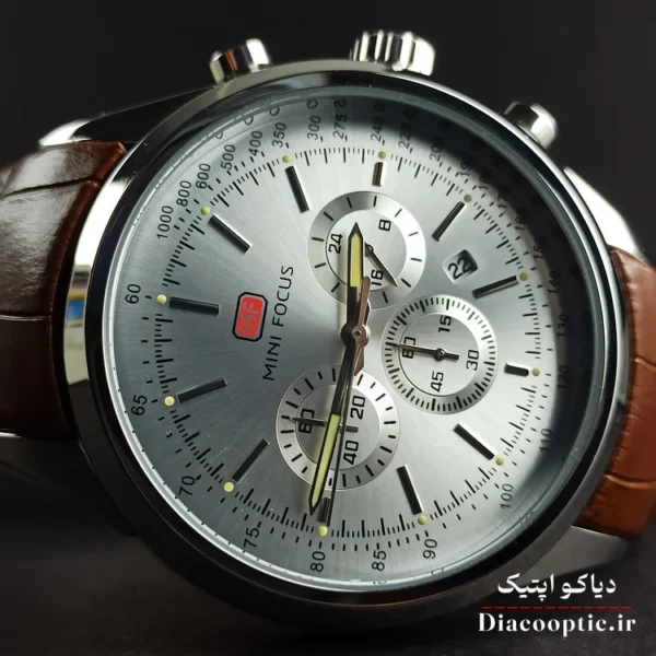 ساعت مچی مردانه اورجینال موتور ژاپن برند مینی فوکوس سه موتور مدل Mf0199G.02 بند چرم - تصویر 4