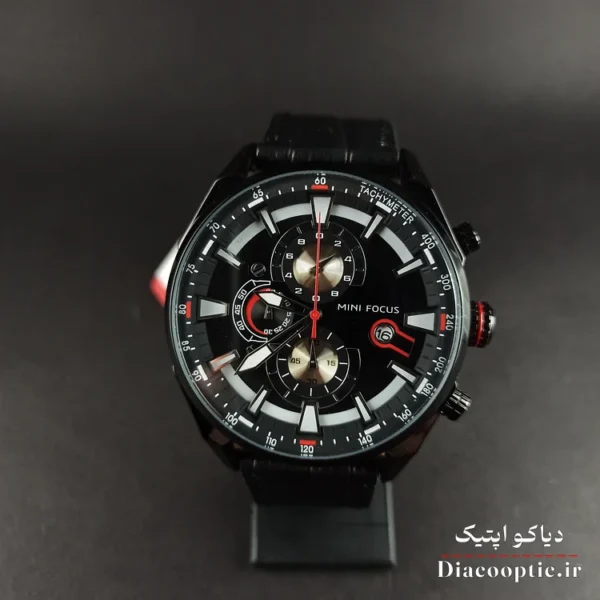 ساعت مچی مردانه اورجینال موتور ژاپن برند مینی فوکوس سه موتور مدل Mf0202G.01 بند چرم - تصویر 2