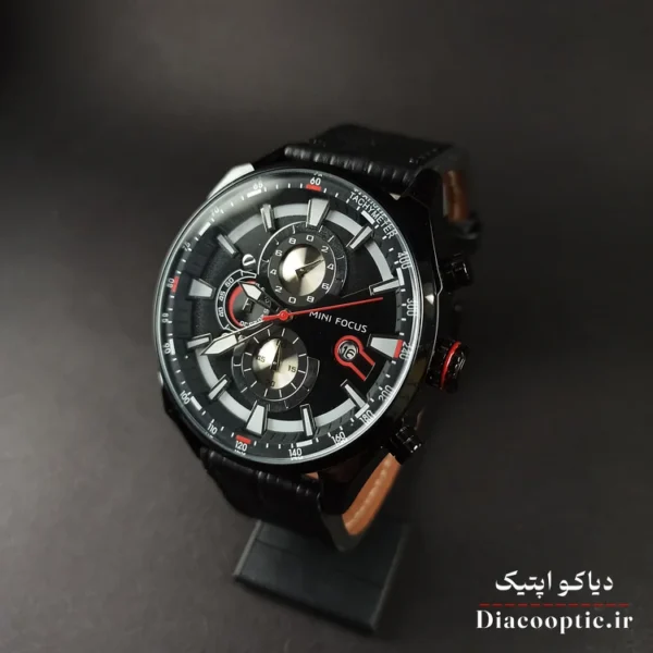 ساعت مچی مردانه اورجینال موتور ژاپن برند مینی فوکوس سه موتور مدل Mf0202G.01 بند چرم - تصویر 3