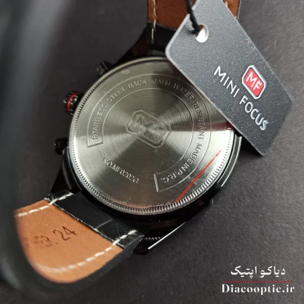 ساعت مچی مردانه اورجینال موتور ژاپن برند مینی فوکوس سه موتور مدل Mf0202G.01 بند چرم - تصویر 6