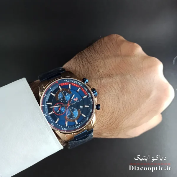 ساعت مچی مردانه اورجینال موتور ژاپنی برند مینی فوکوس سه موتور مدل Mf0218G.01 - تصویر 8
