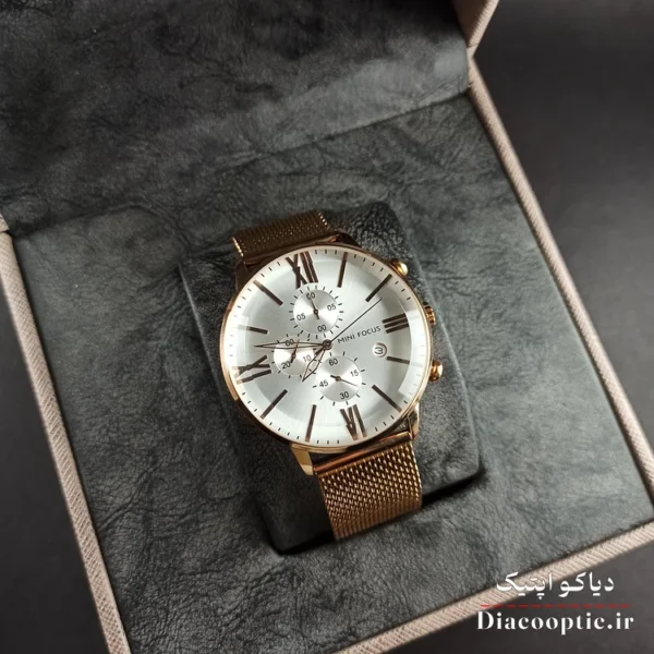 ساعت مچی مردانه اورجینال موتور ژاپن برند مینی فوکوس سه موتور مدل Mf0236G.2 بند حصیری - تصویر 10