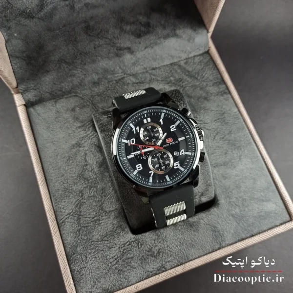 ساعت مچی مردانه اورجینال موتور ژاپن برند مینی فوکوس سه موتور مدل Mf0268G.04 بند رابر - تصویر 11