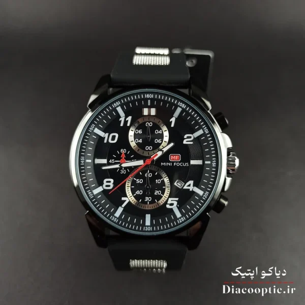 ساعت مچی مردانه اورجینال موتور ژاپن برند مینی فوکوس سه موتور مدل Mf0268G.04 بند رابر - تصویر 2