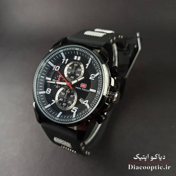 ساعت مچی مردانه اورجینال موتور ژاپن برند مینی فوکوس سه موتور مدل Mf0268G.04 بند رابر - تصویر 3