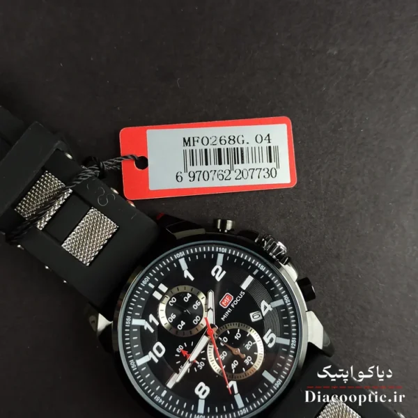 ساعت مچی مردانه اورجینال موتور ژاپن برند مینی فوکوس سه موتور مدل Mf0268G.04 بند رابر - تصویر 7