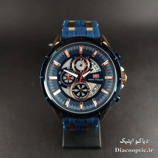 ساعت مچی مردانه اورجینال موتور ژاپن برند مینی فوکوس سه موتور مدل Mf0273G.02 بند رابر - تصویر 2