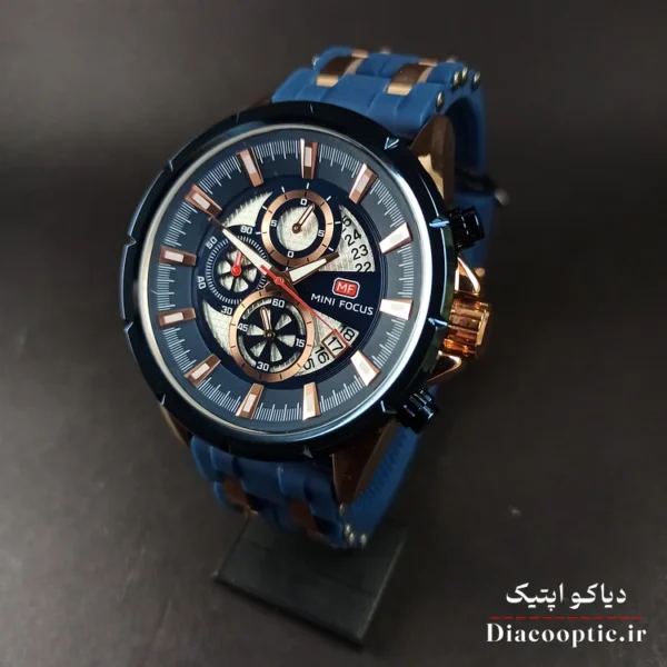 ساعت مچی مردانه اورجینال موتور ژاپن برند مینی فوکوس سه موتور مدل Mf0273G.02 بند رابر - تصویر 3
