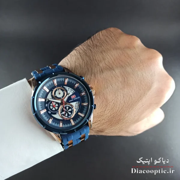 ساعت مچی مردانه اورجینال موتور ژاپن برند مینی فوکوس سه موتور مدل Mf0273G.02 بند رابر - تصویر 8