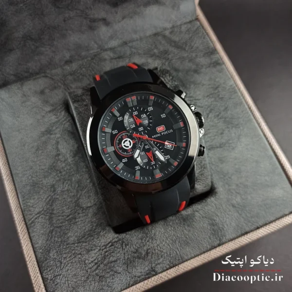 ساعت مچی مردانه اورجینال موتور ژاپن برند مینی فوکوس سه موتور مدل Mf0287G.04 بند رابر - تصویر 11