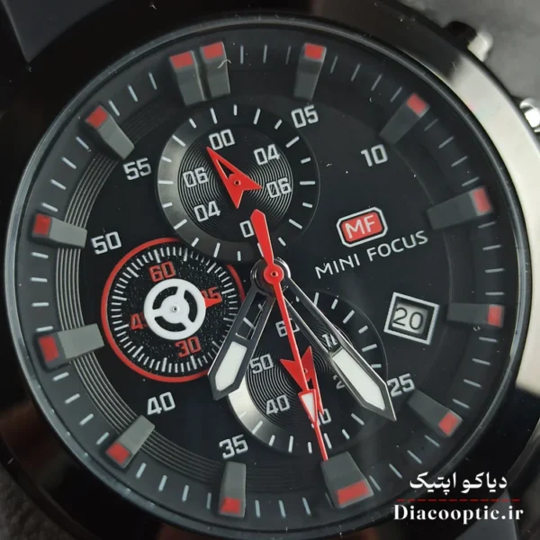 ساعت مچی مردانه اورجینال موتور ژاپن برند مینی فوکوس سه موتور مدل Mf0287G.04 بند رابر - تصویر 12