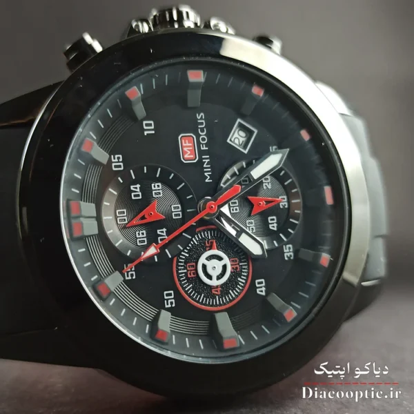 ساعت مچی مردانه اورجینال موتور ژاپن برند مینی فوکوس سه موتور مدل Mf0287G.04 بند رابر - تصویر 4