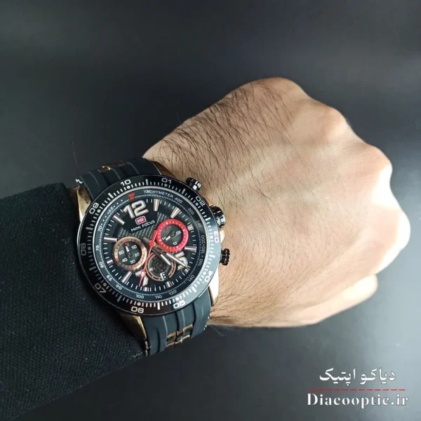 ساعت مچی مردانه موتور ژاپن برنت مینی فوکوس سه موتور مدل Mf0290G.04 بند رابر - تصویر 8