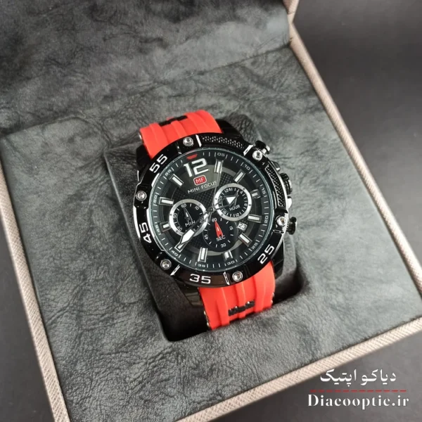 ساعت مچی مردانه اورجینال موتور ژاپن برند مینی فوکوس سه موتور مدل Mf0349G.04 بند رابر - تصویر 12