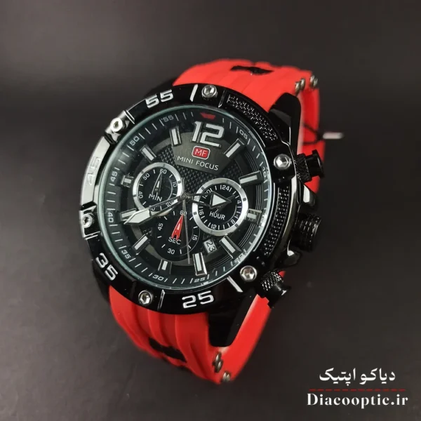 ساعت مچی مردانه اورجینال موتور ژاپن برند مینی فوکوس سه موتور مدل Mf0349G.04 بند رابر - تصویر 3