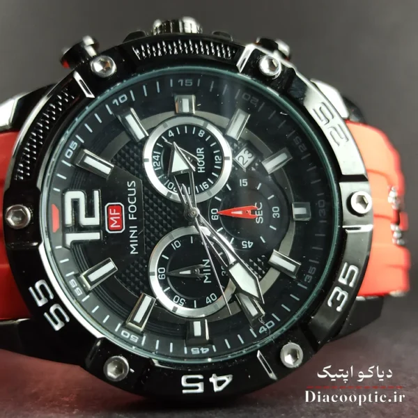ساعت مچی مردانه اورجینال موتور ژاپن برند مینی فوکوس سه موتور مدل Mf0349G.04 بند رابر - تصویر 4