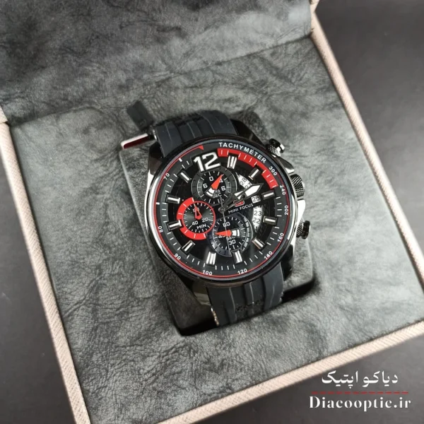 ساعت مچی مردانه اورجینال موتور ژاپن برند مینی فوکوس سه موتور مدل Mf0350G.05 بند رابر - تصویر 11