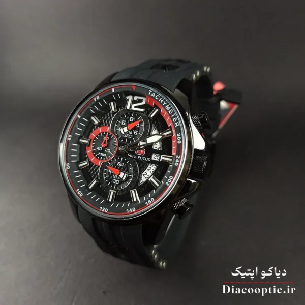 ساعت مچی مردانه اورجینال موتور ژاپن برند مینی فوکوس سه موتور مدل Mf0350G.05 بند رابر - تصویر 3