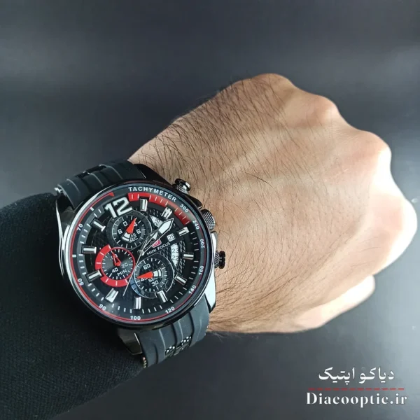ساعت مچی مردانه اورجینال موتور ژاپن برند مینی فوکوس سه موتور مدل Mf0350G.05 بند رابر - تصویر 8