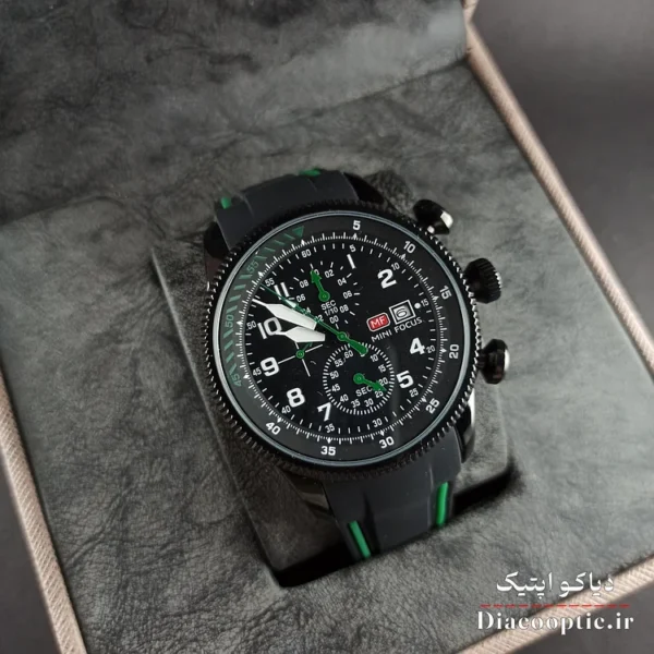 ساعت مچی مردانه اورجینال موتور ژاپنی برند مینی فوکوس سه موتور مدل Mf0379G.05 بند رابر - تصویر 10