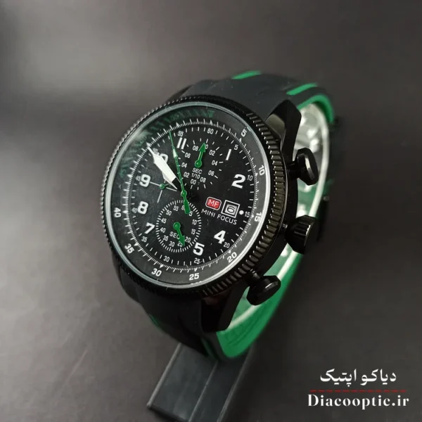 ساعت مچی مردانه اورجینال موتور ژاپنی برند مینی فوکوس سه موتور مدل Mf0379G.05 بند رابر - تصویر 3