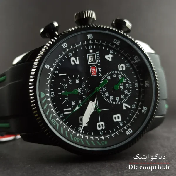 ساعت مچی مردانه اورجینال موتور ژاپنی برند مینی فوکوس سه موتور مدل Mf0379G.05 بند رابر - تصویر 4