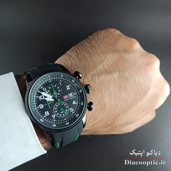 ساعت مچی مردانه اورجینال موتور ژاپنی برند مینی فوکوس سه موتور مدل Mf0379G.05 بند رابر - تصویر 8