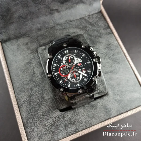ساعت مچی مردانه اورجینال موتور ژاپنی برند مینی فوکوس سه موتور مدل Mf0398G.04 - تصویر 10