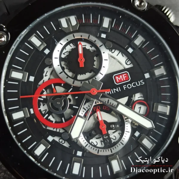 ساعت مچی مردانه اورجینال موتور ژاپنی برند مینی فوکوس سه موتور مدل Mf0398G.04 - تصویر 11