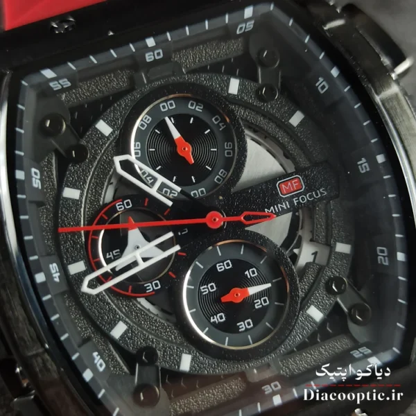 ساعت مچی مردانه اورجینال موتور ژاپنی برند مینی فوکوس سه موتور مدل Mf0399G.04 بند رابر - تصویر 11