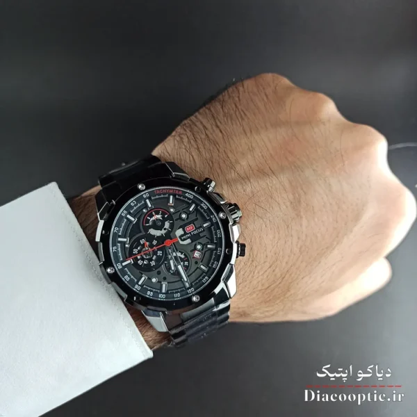 ساعت مچی مردانه اورجینال موتور ژاپنی برند مینی فوکوس سه موتور مدل Mf0401G.01 - تصویر 8